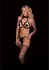 Chara Bonded Leather Breast Harness with Metal Accents - Adjustable Fit