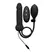 Shots Inflatable Vibrating Silicone Intimate Device Black 22 cm