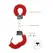 Ouch! Beginner Handcuffs Furry - Soft Adjustable Restraint, Black