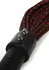 Hidden Desire Genuine Leather Knot Flogger 55cm Black-Red Handle