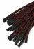 Hidden Desire Genuine Leather Knot Flogger 55cm Black-Red Handle