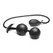 XR Brands Ass Rattler Inflatable Silicone Plug with Weights Black