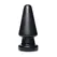 XR Brands Ass Max Large Silicone Plug - Black, Heavy Duty, 3-Inch Width