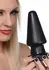 XR Brands Ass Max Large Silicone Plug - Black, Heavy Duty, 3-Inch Width