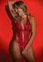 Daring Intimates Flirty Lace Teddy Red Adjustable Open Design 8713221843876
