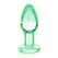 Booty Sparks Glow-In-The-Dark Glass Plug Small - Luminous Borosilicate