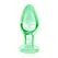 Booty Sparks Glass Plug Large - Glow-in-the-Dark, Borosilicate Glass