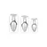 Booty Sparks Glass Plug Large - Glow-in-the-Dark, Borosilicate Glass