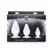 XR Brands Triple Cones Anal Plug Set 3 Sizes Transparent TPE