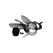 XR Brands Tailz Bunny Tail Plug & Mask Set - Black, Vegan Friendly