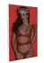 Daring Intimates Lace Dreams 3PC Lingerie Set Red Adjustable S/M