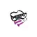 XR Brands Double-G Deluxe Vibrating Strap-On System Purple Set