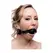 XR Brands XL Silicone Ball Gag - Large Adjustable Strap Black