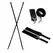 XR Brands Subtrap Adjustable Over-the-Door Restraint Set Black