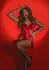 Daring Intimates Unwrap Me Satin Bow Bodysuit Red Adjustable Fit