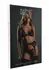 Daring Intimates 3PC Lace Bra, Panty & Garter Set Purple Velvet Trim