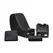 XR Brands Kinky Black Intimate Lounge Chair with Support Pillows