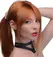 XR Brands Bondage Baddie Adjustable Collar with O-Ring - Black