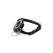 XR Brands Pie Hole Silicone Open Mouth Gag with Removable Plug Black