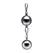 XR Brands Oppressor's Orb Stainless Steel Weighted Ball 227g with Connector