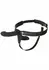 INFERNO Double Vibrating Strap-On Silicone 14cm Remote-Controlled Black