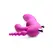 Regal Rider Triple Vibrating Silicone Intimate System - Strapless, Black
