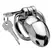 Rikers 24-7 Stainless Steel Secure Locking Chastity Cage - Compact Design