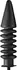 Master Series Accordion Inflatable Plug XL - Adjustable Size Black