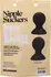 Doc Johnson Silicone Suction Cups for Nipple Stimulation - Pair, Black