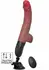 Realistic Thrusting and Wiggling Vibrator with Remote, Suction Base, Silicone