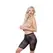 Leg Avenue Harlowe Mesh Biker Shorts Black One Size Ribbon Detail