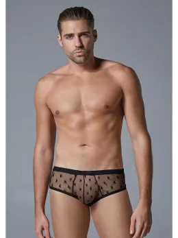 Male Power Star Mesh Brief S/M - Ultra Sheer All-Star Design
