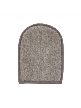 Touche Bath Mitt Flax & Hemp with Charcoal Dual-Sided Exfoliator