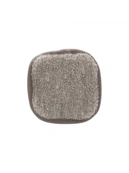 Touche Square Face Pad with Charcoal & Natural Hemp Fibers, Black