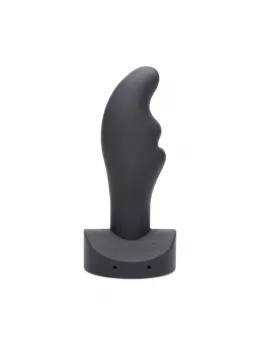 Zeus Electro Zinger Ribbed Silicone E-Stim Plug - Conductive, Medium