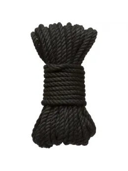 Bind and Tie Hemp Rope 6mm x 30ft Black - Durable Natural Fiber