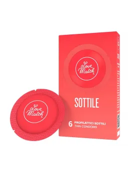 Love Match Sottile Ultra-Thin Latex Protection 6-Pack