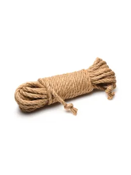 Tied Up Jute Bondage Rope 25ft (7.6m) - Natural Fiber, Coreless Design