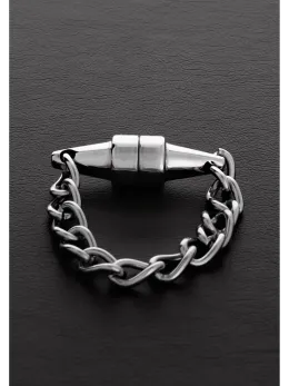 Shots Toys Mini Magnetic Pressure Clamp with Chain - Silver, 1 pc