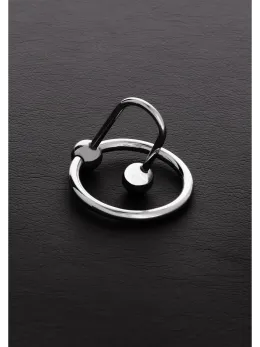 Full Stop Stainless Steel Glans Ring with Urethral Sphere 30mm