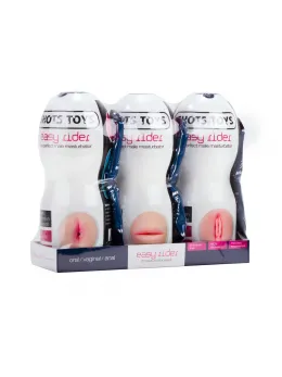 Easy Rider Intimate System Set 3-Piece Transparent Cups Compact Size