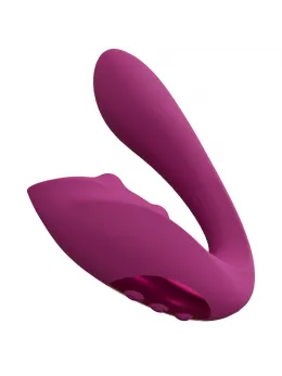 VIVE Yuki Dual Motor Intimate Massager with Beads Pink Silicone