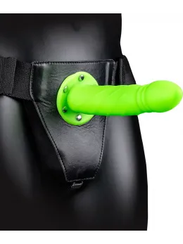 Ouch! Glow-in-the-Dark Twisted Hollow Strap-On 20cm Adjustable Model