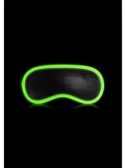 Ouch! Glow in the Dark Eye Mask - Luminous Green, Adjustable Fit