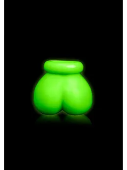 Ouch! Glow in the Dark Ball Gag Adjustable Neon Green Accessory