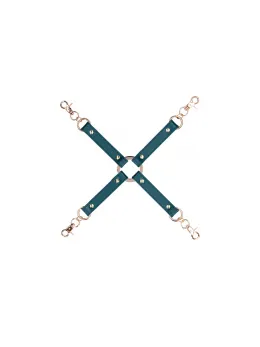 Ouch Halo Hogtie Connector Gold - Premium Leather Look, Adjustable