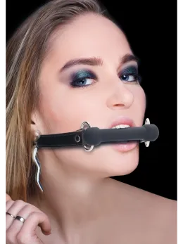 OUCH! Silicone Adjustable Bit Gag - Black, Classic Design