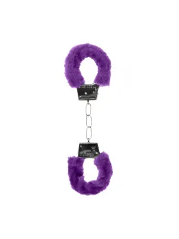 You2Toys Beginners Furry Handcuffs - Soft Plush Quick-Release Silver