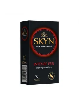 Mates SKYN Intense Feel Condoms 10 pcs - Textured, Ultra-Thin, Latex-Free