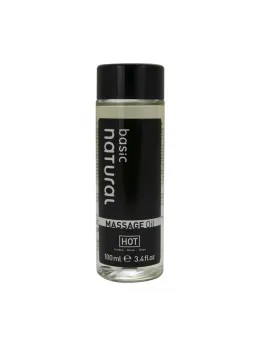 HOT Massage Oil Natural 100 ml - Vitamin E Enriched, Unscented Formula